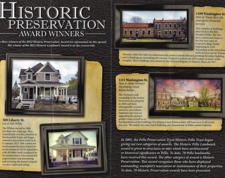Preservation Award Winners 2022
